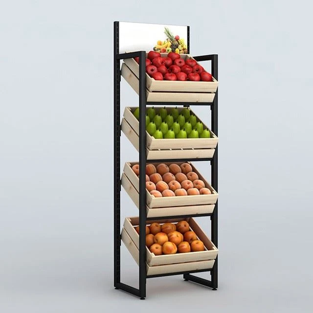 Wooden Vegetable And Fruit Shelf