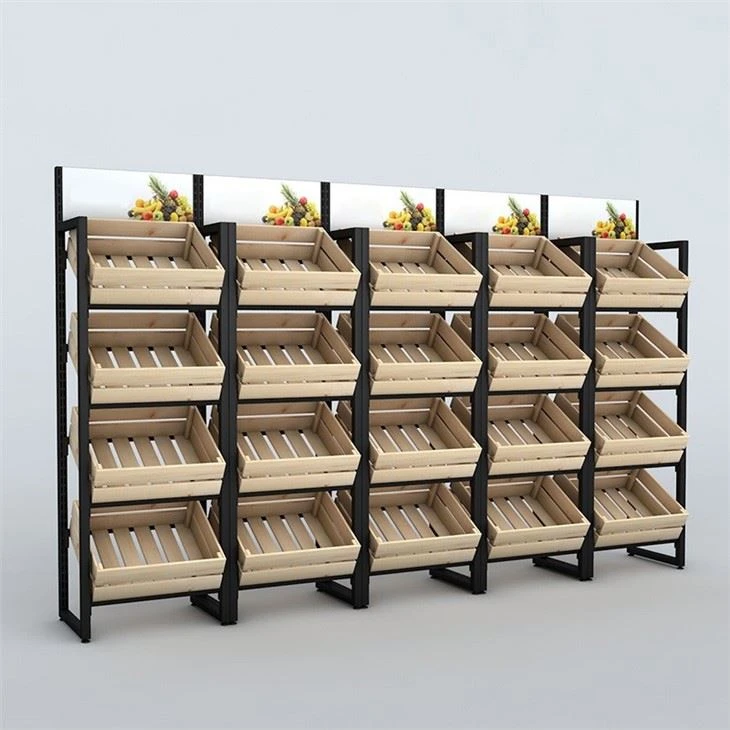 Wooden Vegetable And Fruit Shelf